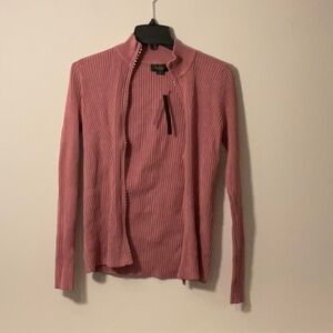 Belldini Pink Ribbed Turtleneck Sweater